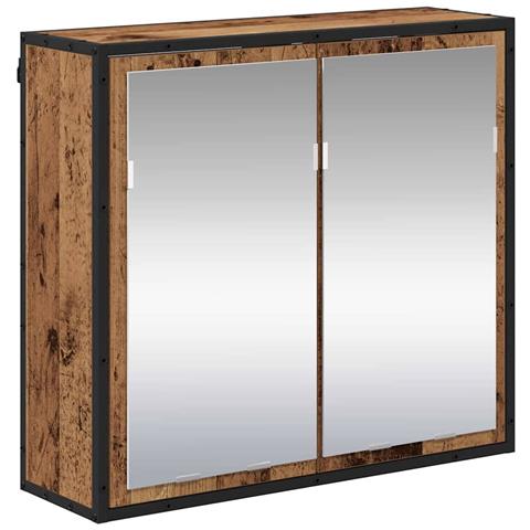 Mobiletto per specchio da bagno Legno vecchio 65 x 20 x 60 cm - Foto 1