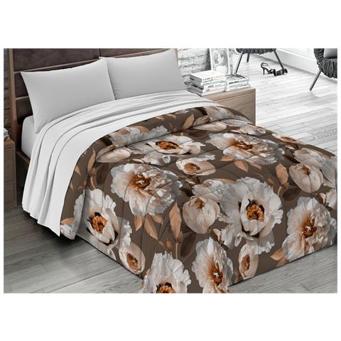 Trapunta Piumone Letto Invernale 300gr Microfibra Stampa Digitale Linea Flora 2 Piazze D3 - Foto 1