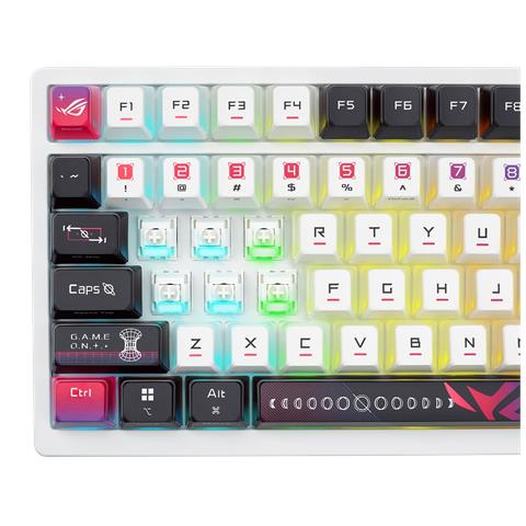 ROG Azoth X tastiera Gaming USB + RF Wireless + Bluetooth QWERTZ Bianco - Foto 2