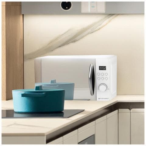 Forno A Microonde Digitale Con Porta A Specchio 20l Potenza 800w Colore Silver Fom202s - Foto 2