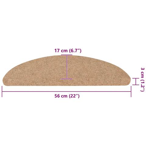 Tappetini Autoadesivi per Scale 30 pz Beige 56x17x3 cm - Foto 9