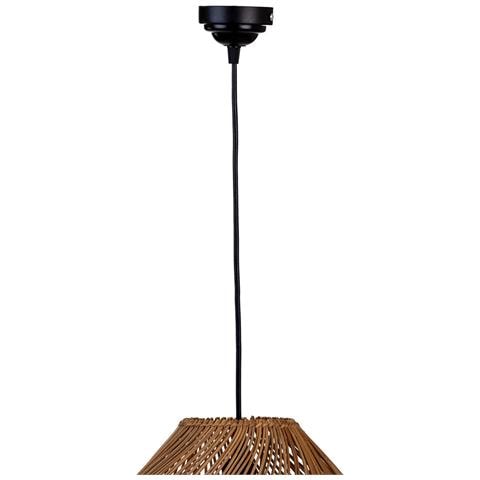 Plafoniera In Rattan Marrone 40x40x50h Cm - Foto 6