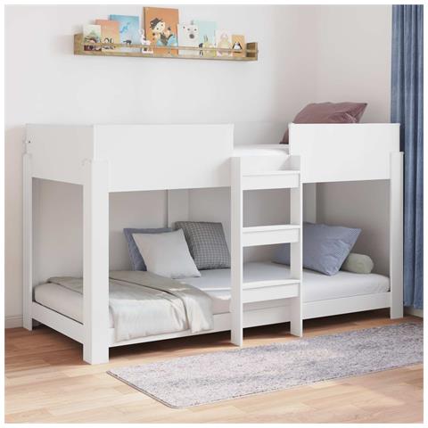 Letto a Castello per Bambini Bianco 100 x 200 cm - Foto 2