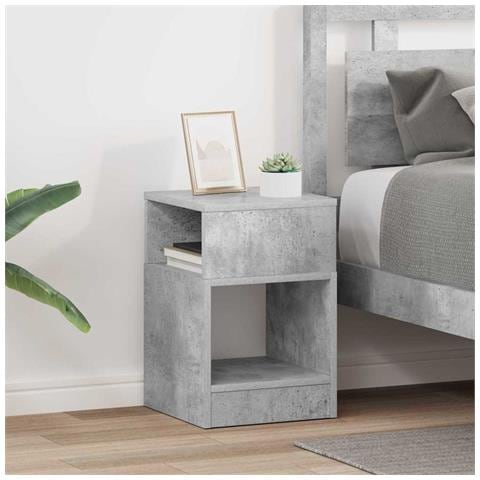 Tavolino 2 pcs Grigio cemento 30,5 x 30 x 45 cm - Foto 2