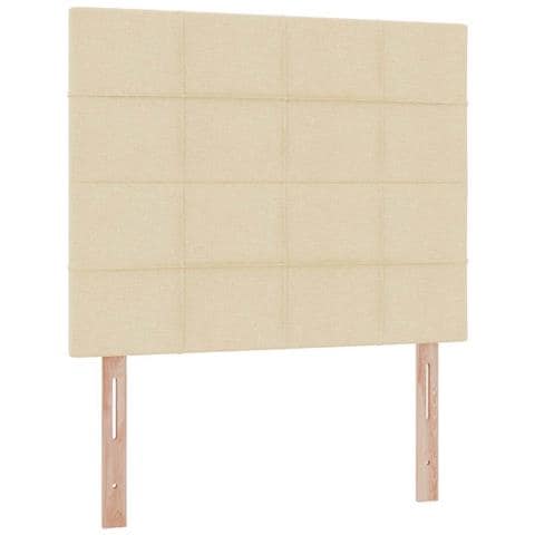 Letto con contenitore e materasso Crema 120 x 190 cm Tessuto - Foto 9
