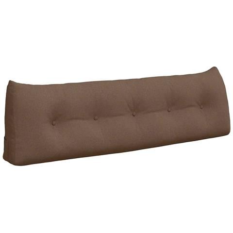 Cuscino per Schiena Marrone 160 x 24 x 50 cm Tessuto - Foto 1