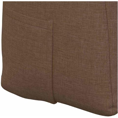 Cuscino per Schiena Marrone 160 x 24 x 50 cm Tessuto - Foto 9