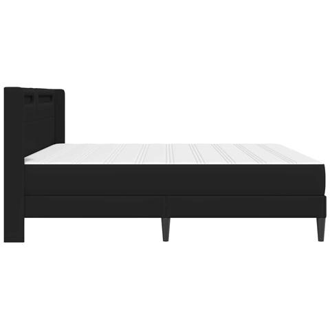 Struttura letto con materasso Nero 200 x 200 cm Similpelle - Foto 9