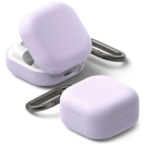 Custodia In Silicone Per Samsung Galaxy Buds 4 / Buds 4 Pro, Viola Chiaro Ringke - Foto 2