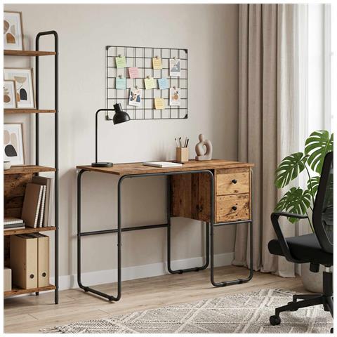 Scrivania con Spazio di Archiviazione Legno di quercia - Foto 2