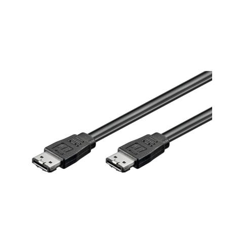 Cavo Esterno E-Sata Con 2 Connettori 7 Poli Con Clip Per Bloccaggio - Mt. 1 (Ak-Esata-100) - Foto 2