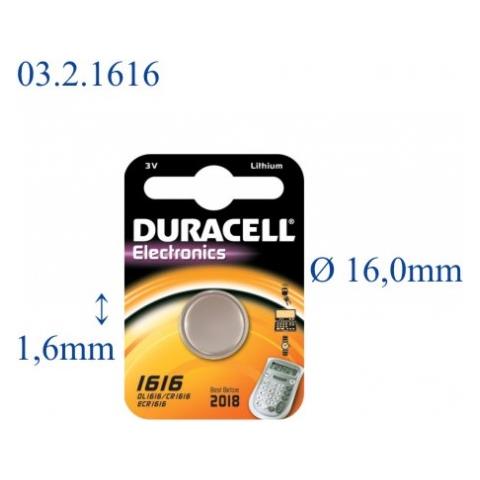 Batteria a Bottone Monouso, CR1616, Litio, 3 V, 1 pz, - Foto 2