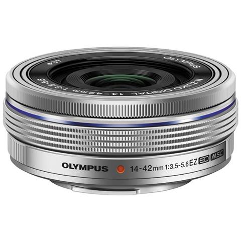 M. ZUIKO DIGITAL ED 14"‘42mm 1:3.5"‘5.6 EZ, 3.5 - 5.6, 14 - 42 mm, 3.5, 0,23x, Plastica, Argento - Foto 1