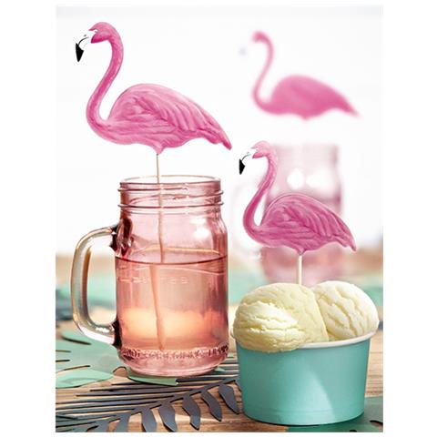 6 Pics Fenicotteri Rosa Taglia Unica - Foto 2