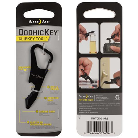 Doohickey Clipkey Portachiavi A Moschettone Nero - Foto 2