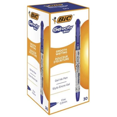 CEL1010265 penna gel Penna in gel retrattile Fine Blu 30 pz - Foto 1