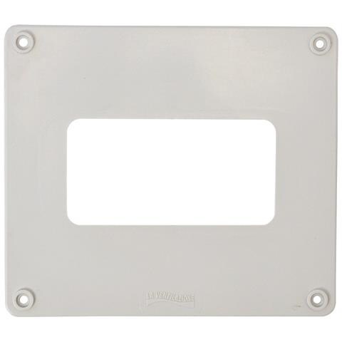 First copriforo bianco 19x16cm per tubi rettangolari da 150x70 e 120x60mm per aerazione cappa - Foto 2