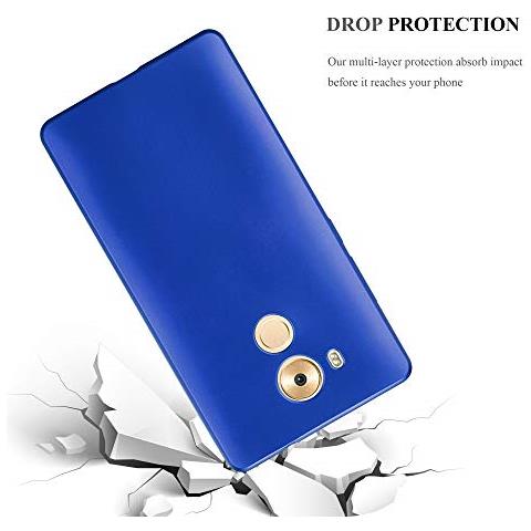Custodia Compatibile Con Huawei Mate 8 In Blu Metallico - Coperchio Protettivo In Silicone Tpu Flessibile - Foto 2