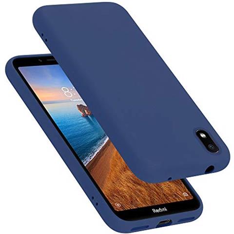 Custodia Compatibile Con Xiaomi Redmi 7a In Liquid Blu - Coperchio Protettivo In Silicone Tpu Flessibile - Foto 1