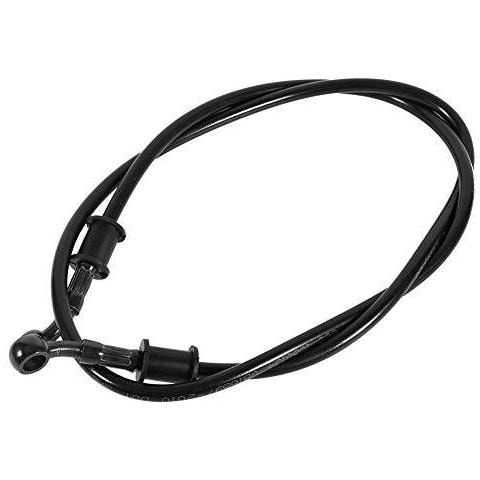50 Centimetri - 200 Centimetri Freni Oil Gas Pipe Line Motocicletta Intrecciato In Acciaio Frizione Del Freno Di Olio Tubi Pipe Line Colorato Del Motociclo Del Pozzo Della Bici Della Sporcizia Di Enduro Motocross Strada Biciclette (500 Millimetri-nero) - Foto 1