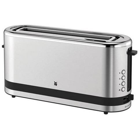 Tostapane a Fessura Lunga con Capacità 2 Fette Potenza 900 W Colore Inox - Foto 1