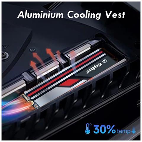 SSD PCIe 4.0 x4 2TB XG7000-2TB PRO XG7000 M. 2 2280 con Dissipatore Ps5 - Foto 4