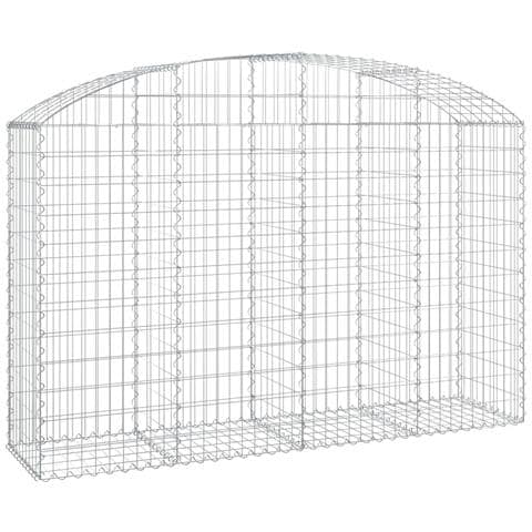 Cesto Gabbione Ad Arco 200x50x120/140 Cm Ferro Zincato - Foto 1