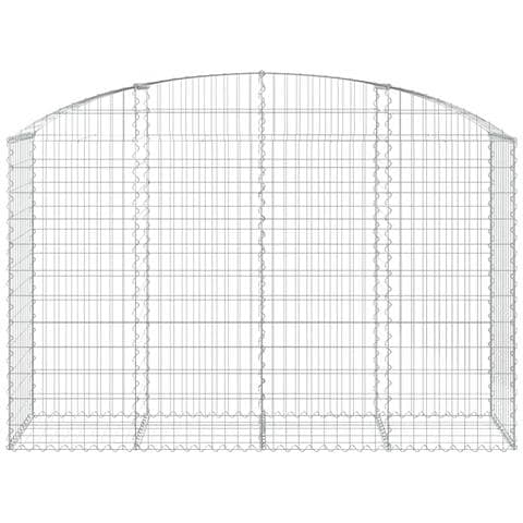 Cesto Gabbione Ad Arco 200x50x120/140 Cm Ferro Zincato - Foto 2