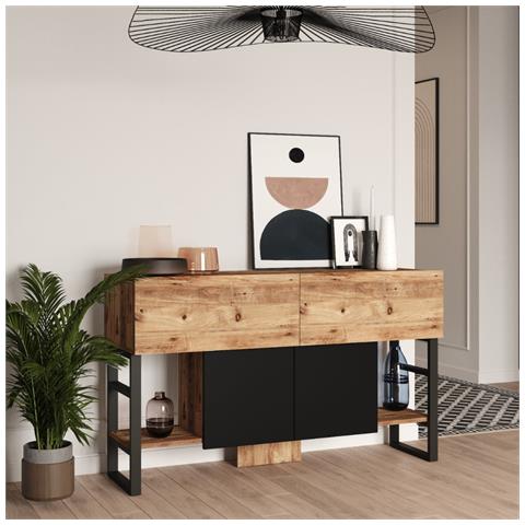 Console Con Ripiani Stile Industriale Tari - Foto 5