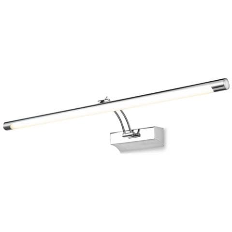 Applique Da Parete Moderno Fino Metallo Cromo 1 Luce Led 16w - Foto 2