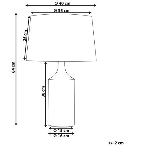 Lampada Da Tavolo Calvas Ceramica Multicolore - Foto 14