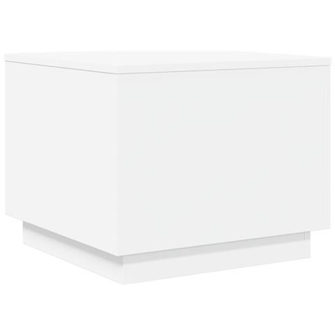 Tavolino Da Salotto Con Luci Led Bianco 50x50x40 Cm - Foto 3