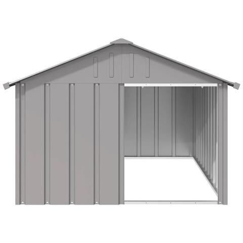Casetta per Cani grigio 116,5x153x81,5 cm Acciaio Zincato - Foto 2
