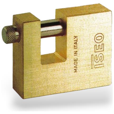 Lucchetto In Ottone Massiccio Con Arco In Acciaio Nichelato Iseo - 75 Mm - Foto 1