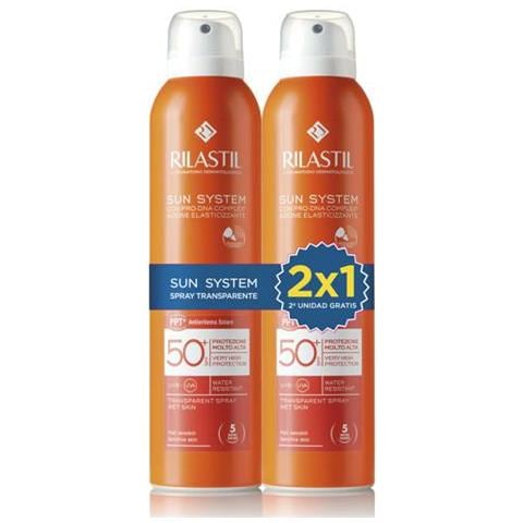 Sun System Transparent Spray Wet Skinspf 50+ 2x200ml - Foto 1