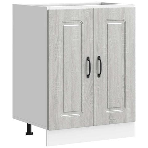 Mobile Base Lavello Kalmar Grigio Sonoma 60x46x81,5 Cm - Foto 2