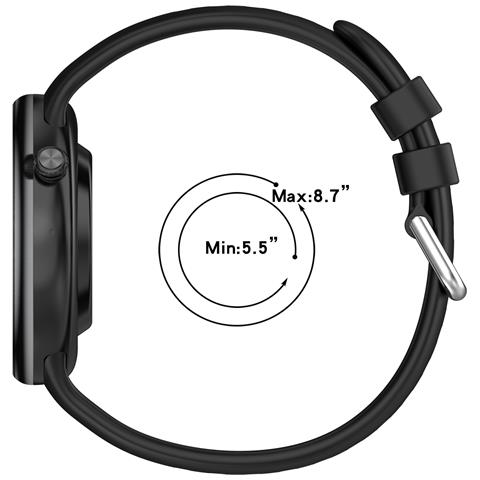 Cinturino In Silicone Bianco Per Honor Watch Fit (ivy-b39) - Edizione Active E Elegant Black - Foto 6