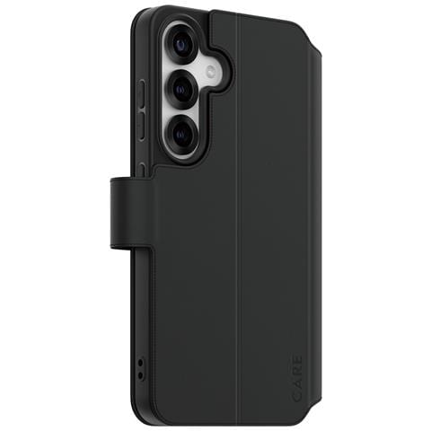 CARE by ® Feature Wallet Case w. Kickstand Samsung Galaxy S25 custodia per cellulare Cover Nero - Foto 1