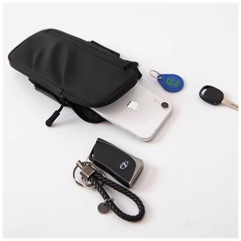 Fascia Da Braccio Impermeabile Per Corsa - Porta Telefono Sportivo Con Ampia Capacità Black - Foto 2