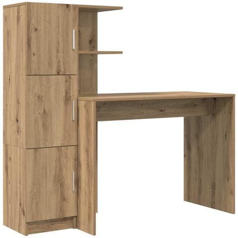 Scrivania con Spazio di Archiviazione 2 pcs rovere artigianale - Foto 1