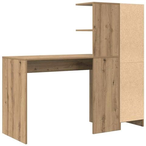 Scrivania con Spazio di Archiviazione 2 pcs rovere artigianale - Foto 9