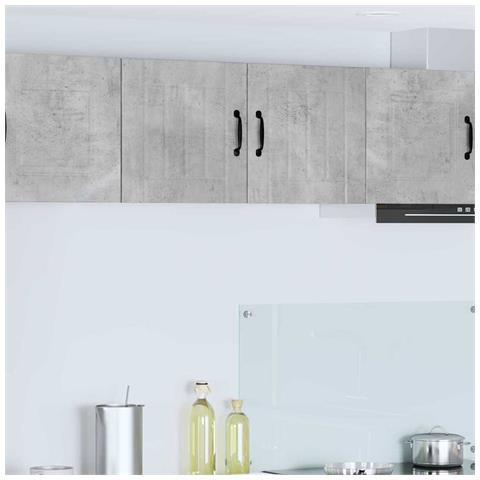 Mobile da cucina con lo scaffale Grigio cemento 80 x 31 x 40 cm - Foto 2