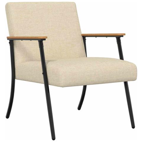 poltrona Crema 59 x 75 x 78 cm Tessuto - Foto 1