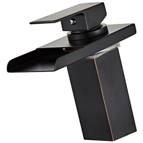 Rubinetto per lavabo da bagno, Blackswan, Cascada tipo M29, modello nero antico, misura 17 cm - Foto 1