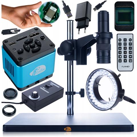 Mikroscopio Digitale Earth Pro Mcep-0.5x Con Camera Aquarius Pro Kmap-hdmi-usbc 8,29mp E Illuminatore Regolabile 56xled - Alta Risoluzione 4k, Ideale Per Elettronica E Gioielleria - Foto 1
