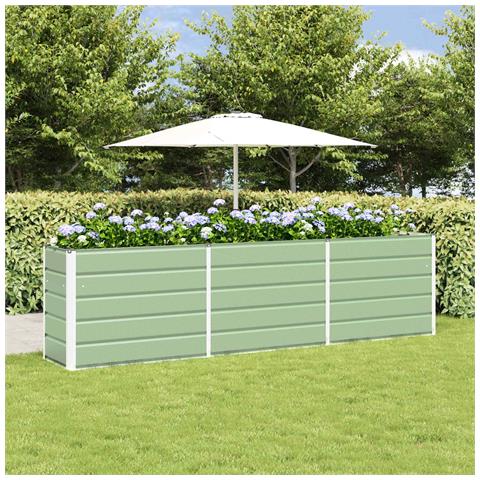 Fioriera Verde Pastello 480 x 50 x 45 cm Acciaio zincato - Foto 2