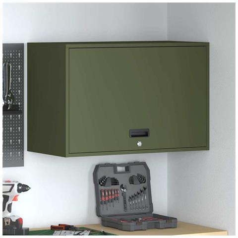 Armadio a muro per garage Oliver verde 80 x 40 x 53 cm - Foto 2