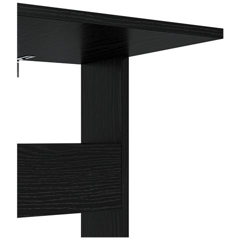 Tavolo laterale Rovere Nero 40 x 35 x 60,5 cm Legno multistrato - Foto 9