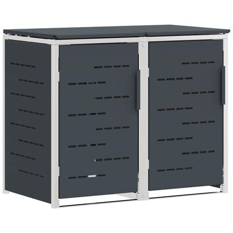 Stoccaggio contenitore a ruote Antracite 138 x 77,5 x 112,5 cm - Foto 1
