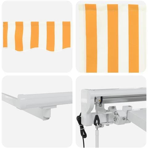 Tettuccio Elettrico Retrattile Giallo e Bianco 3 x 2 m - Foto 10